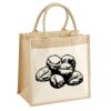 Cotton Pocket Jute Midi Tote Thumbnail