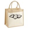 Cotton Pocket Jute Midi Tote Thumbnail