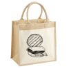 Cotton Pocket Jute Midi Tote Thumbnail