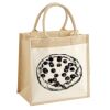 Cotton Pocket Jute Midi Tote Thumbnail