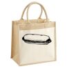 Cotton Pocket Jute Midi Tote Thumbnail