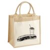 Cotton Pocket Jute Midi Tote Thumbnail