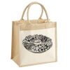 Cotton Pocket Jute Midi Tote Thumbnail
