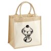 Cotton Pocket Jute Midi Tote Thumbnail