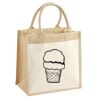 Cotton Pocket Jute Midi Tote Thumbnail