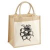 Cotton Pocket Jute Midi Tote Thumbnail