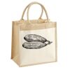 Cotton Pocket Jute Midi Tote Thumbnail