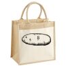 Cotton Pocket Jute Midi Tote Thumbnail