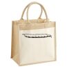 Cotton Pocket Jute Midi Tote Thumbnail