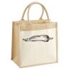 Cotton Pocket Jute Midi Tote Thumbnail