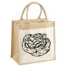 Cotton Pocket Jute Midi Tote Thumbnail