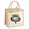 Cotton Pocket Jute Midi Tote Thumbnail