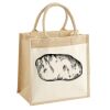 Cotton Pocket Jute Midi Tote Thumbnail