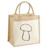 Cotton Pocket Jute Midi Tote Thumbnail