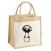 Cotton Pocket Jute Midi Tote Thumbnail