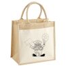 Cotton Pocket Jute Midi Tote Thumbnail