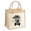 Cotton Pocket Jute Midi Tote Thumbnail