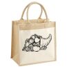 Cotton Pocket Jute Midi Tote Thumbnail