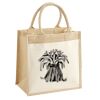 Cotton Pocket Jute Midi Tote Thumbnail