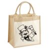 Cotton Pocket Jute Midi Tote Thumbnail