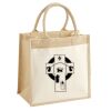 Cotton Pocket Jute Midi Tote Thumbnail