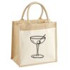 Cotton Pocket Jute Midi Tote Thumbnail