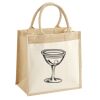 Cotton Pocket Jute Midi Tote Thumbnail