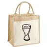 Cotton Pocket Jute Midi Tote Thumbnail