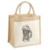 Cotton Pocket Jute Midi Tote Thumbnail