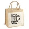 Cotton Pocket Jute Midi Tote Thumbnail