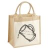 Cotton Pocket Jute Midi Tote Thumbnail