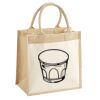 Cotton Pocket Jute Midi Tote Thumbnail