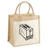 Cotton Pocket Jute Midi Tote Thumbnail