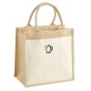 Cotton Pocket Jute Midi Tote Thumbnail