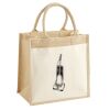 Cotton Pocket Jute Midi Tote Thumbnail