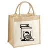Cotton Pocket Jute Midi Tote Thumbnail