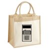 Cotton Pocket Jute Midi Tote Thumbnail