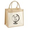 Cotton Pocket Jute Midi Tote Thumbnail