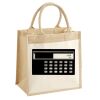 Cotton Pocket Jute Midi Tote Thumbnail