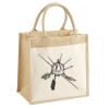 Cotton Pocket Jute Midi Tote Thumbnail