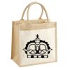 Cotton Pocket Jute Midi Tote Thumbnail