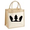 Cotton Pocket Jute Midi Tote Thumbnail