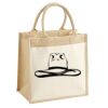 Cotton Pocket Jute Midi Tote Thumbnail