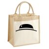 Cotton Pocket Jute Midi Tote Thumbnail