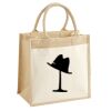 Cotton Pocket Jute Midi Tote Thumbnail