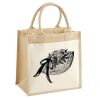 Cotton Pocket Jute Midi Tote Thumbnail