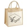 Cotton Pocket Jute Midi Tote Thumbnail