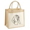 Cotton Pocket Jute Midi Tote Thumbnail