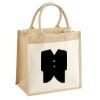 Cotton Pocket Jute Midi Tote Thumbnail