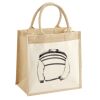 Cotton Pocket Jute Midi Tote Thumbnail